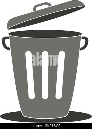 trash can icon vector logo design illustration Stock Vector