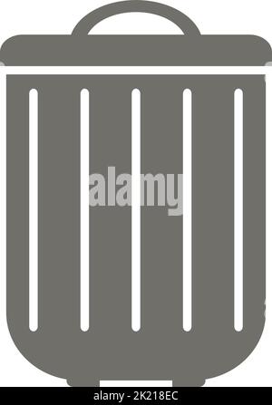 trash can icon vector logo design illustration Stock Vector