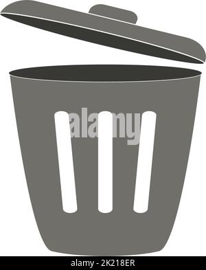 trash can icon vector logo design illustration Stock Vector