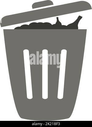 trash can icon vector logo design illustration Stock Vector
