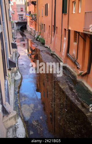 Canal Reno in Bologna Italy Stock Photo