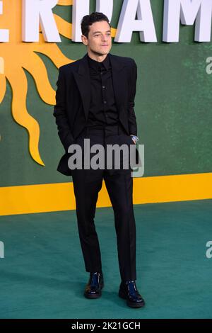London, UK. 22 September 2022. Rami Malek attending the European premiere of Amsterdam at the Odeon Luxe Leicester Square Cinema, London Picture date: Thursday September 22, 2022. Photo credit should read: Matt Crossick/Empics/Alamy Live News Stock Photo