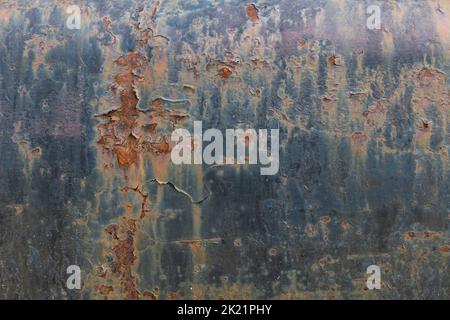 Old weathered rusty iron metal texture background Stock Photo