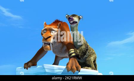 DIEGO, SID, ICE AGE: THE MELTDOWN, 2006 Stock Photo