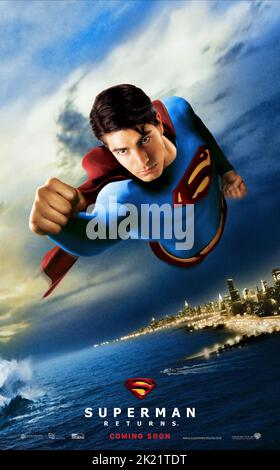 BRANDON ROUTH POSTER, SUPERMAN RETURNS, 2006 Stock Photo