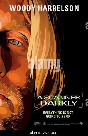 WOODY HARRELSON POSTER, A SCANNER DARKLY, 2006 Stock Photo