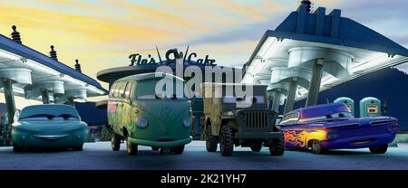 FLO, FILLMORE, SARGE, RAMONE, CARS, 2006 Stock Photo