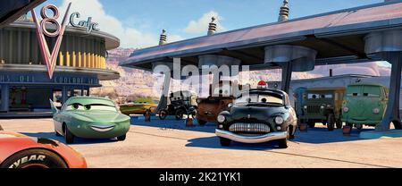 FLO, MATER, SHERRIF, SARGE, FILLMORE, CARS, 2006 Stock Photo