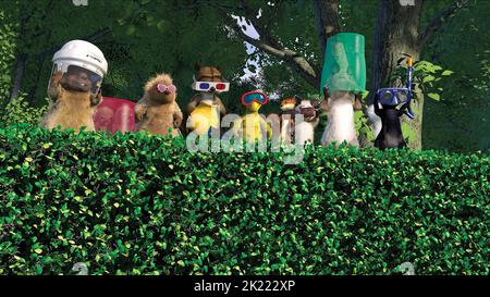 LOU,PENNY,RJ,VERNE,HAMMY,HEATHER,OZZIE,STELLA, OVER THE HEDGE, 2006 Stock Photo