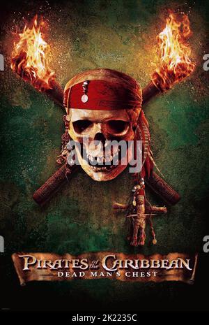 MOVIE POSTER PIRATES OF THE CARIBBEAN DEAD MAN S CHEST 2006 Stock movie-poster-pirates-of-the-caribbean-dead-man-s-chest-2006-stock