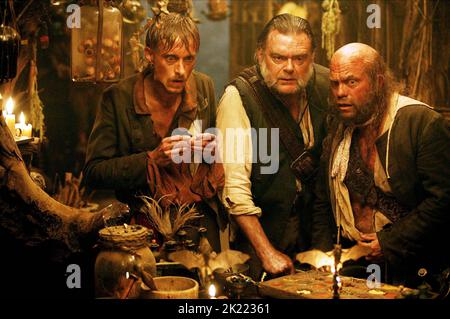 MACKENZIE CROOK, KEVIN R. MCNALLY, LEE ARENBERG, PIRATES OF THE CARIBBEAN: DEAD MAN'S CHEST, 2006 Stock Photo