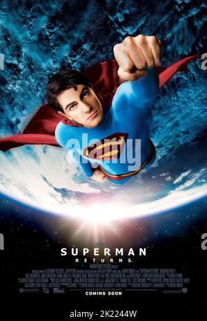 BRANDON ROUTH POSTER, SUPERMAN RETURNS, 2006 Stock Photo