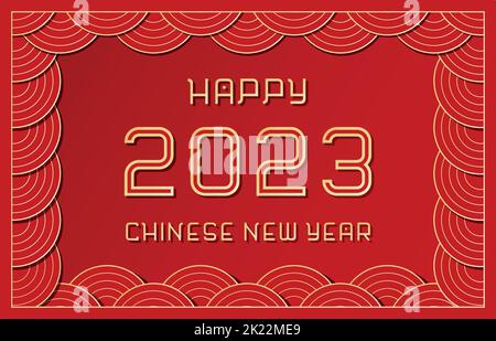 2023 Happy New Year hand lettering calligraphy. Vector holiday