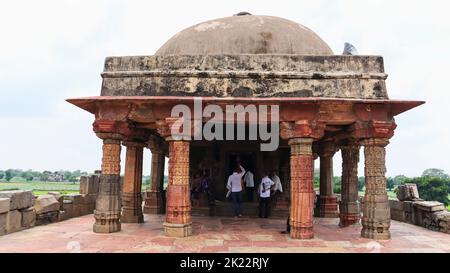 INDIA, RAJASTHAN, DAUSA, July 2022, Tourist at main Shrine of Harshad Mata Temple, Abhaneri Stock Photo