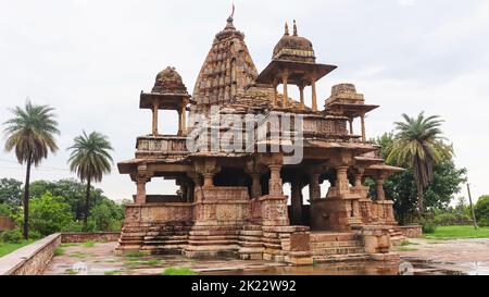 Full View of Undeshwar Mahadev Temple, Bijolia, Bhilwara, Rajasthan, India. Stock Photo