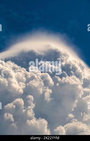 Pileus on a cumulonimbus cloud, New York, USA Stock Photo