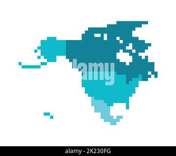 Colorful North America political map with clearly labeled, separated  layers. Vector illustration Stock Vector Image & Art - Alamy