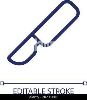 Scalpel pixel perfect linear ui icon Stock Vector