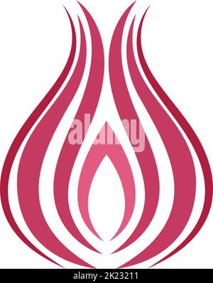 Onion logo icon design illustration template Stock Vector