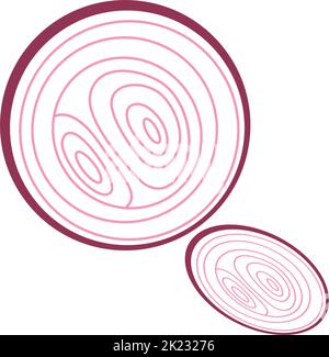 Onion logo icon design illustration template Stock Vector