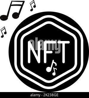 nft label glyph icon vector illustration Stock Vector Image & Art - Alamy