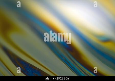 Selective focus multicolor abstract сloseup surface of soap bubble Stock Photo