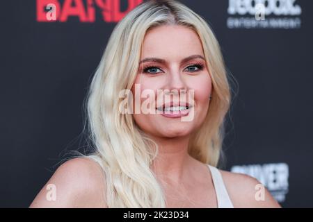 LOS ANGELES, CALIFORNIA, USA - SEPTEMBER 21: Canadian actress Elisha Cuthbert arrives at the World Premiere Of Redbox Entertainment and Quiver Distribution's 'Bandit' held at the Harmony Gold Theater on September 21, 2022 in Los Angeles, California, United States. (Photo by Xavier Collin/Image Press Agency) Stock Photo