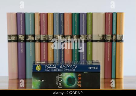 Stephen Baxter Ultima Novel and Isaac Asimov The End of Eternity Stock Photo