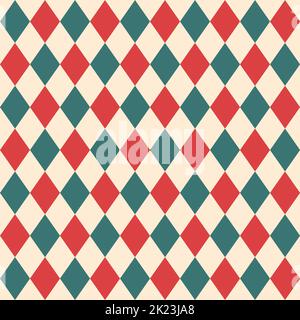 Circus carnival halloween retro vintage dominoes seamless pattern. Stock Vector