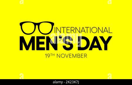International Men's day (IMD) is observed every year on November 19, Stock Vector