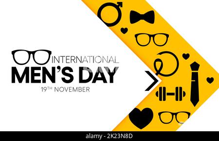 International Men's day (IMD) is observed every year on November 19, Stock Vector