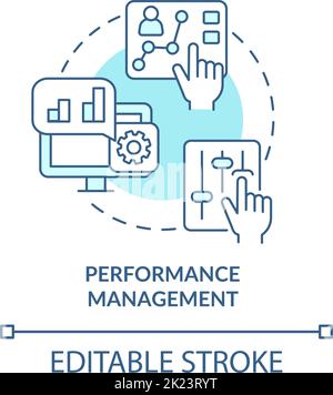 Improve performance turquoise concept icon Stock Vector Image & Art - Alamy