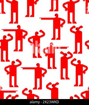 Haters background. bullying pattern seamless. People swear and point fingers. Stock Vector