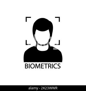 Face recognition icon vector design Stock Vector