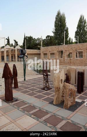 Amman, Jordan : Sculptures and statues in AlHussein Public Parks Stock Photo