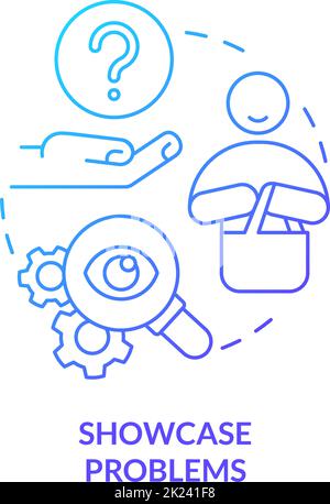 Showcase problems concept icon Stock Vector Image & Art - Alamy