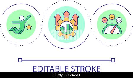 Urban life improvement loop concept icon Stock Vector