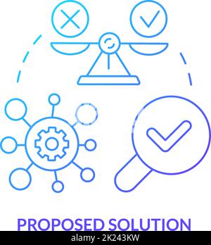 Proposed solution concept icon Stock Vector Image & Art - Alamy