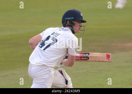 22 September, 2022. London, UK. as Surrey take on Yorkshire in the County Championship at the Kia Oval, day three David Rowe/Alamy Live News Stock Photo
