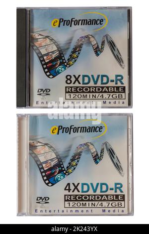 Efinity Dvd R eProFormance DVDs DVD-R recordable DVD-R Disc isolated on white ...