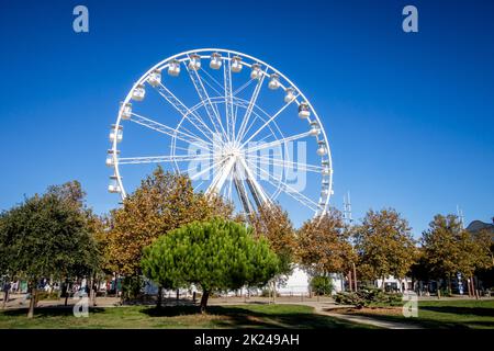 Ferris wheel in La Rochelle old harbor, France Stock Photo