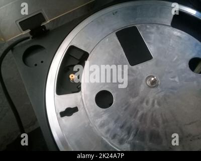 Sanyo vinyl player. Vintage analog player. turntable Stock Photo