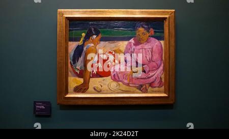 Paris, France - December 30, 2021: Painting at Museum d' Orsay. It is housed in the former Gare d'Orsay, a Beaux-Arts railway station built between 18 Stock Photo