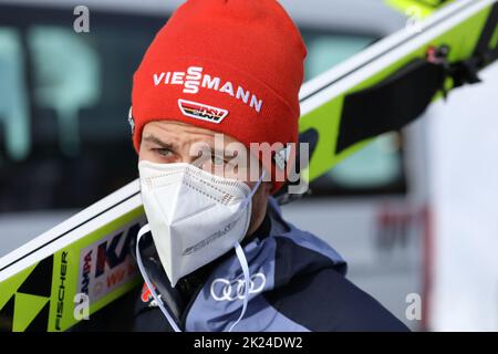 Markus Eisenbichler (TSV Siegsdorf) beim FIS Weltcup Skispringen Qualifikation Titisee-Neustadt Stock Photo