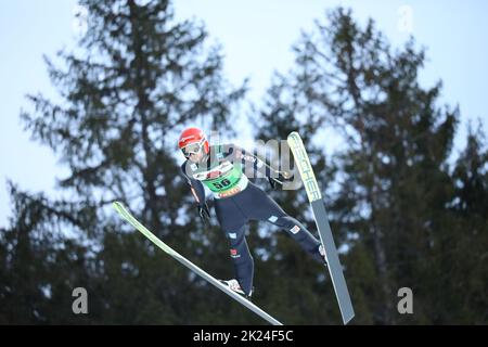 Markus Eisenbichler (TSV Siegsdorf) beim FIS Weltcup Skispringen Titisee-Neustadt Einzel Stock Photo