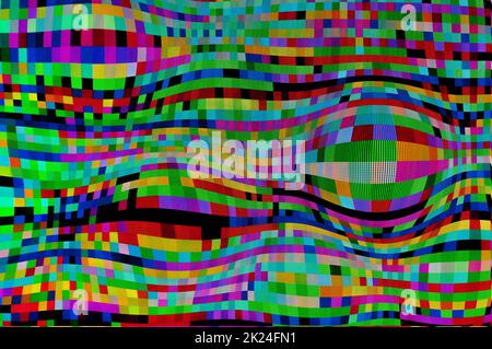 Abstract background, 3D illustration pattern of a digital glitch. Stock Photo