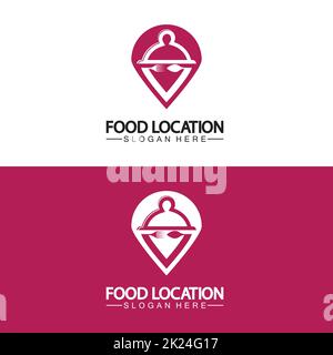 Food Location Logo Design Template Stock Vector Image & Art - Alamy