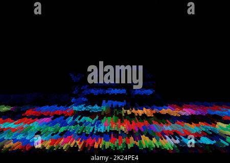 Abstract background of a 3D illustration from a digital pattern. Stock Photo