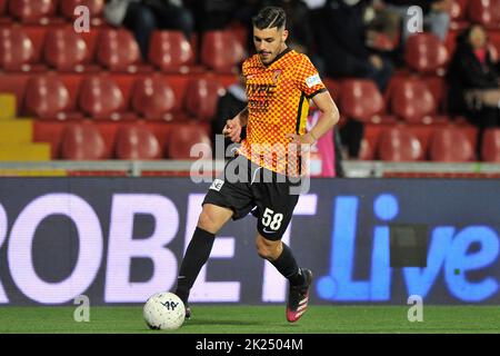 Diego Pastina player of Benevento, during the match of the Italian Serie B  league between Benevento vs Spal final result, Benevento 1, Spal 2, match Stock Photo