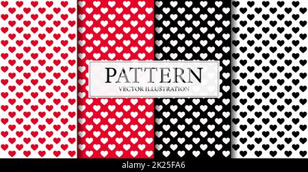 Set of 4 pieces holiday patterns in different colors - Vector Stock Photo